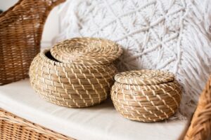 woven rattan decor